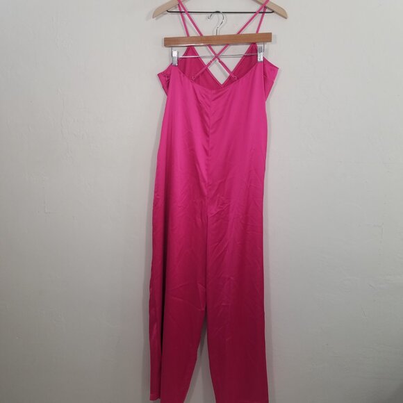Victoria's Secret Satin Jumpsuit Pink Size L - Picture 4 of 8